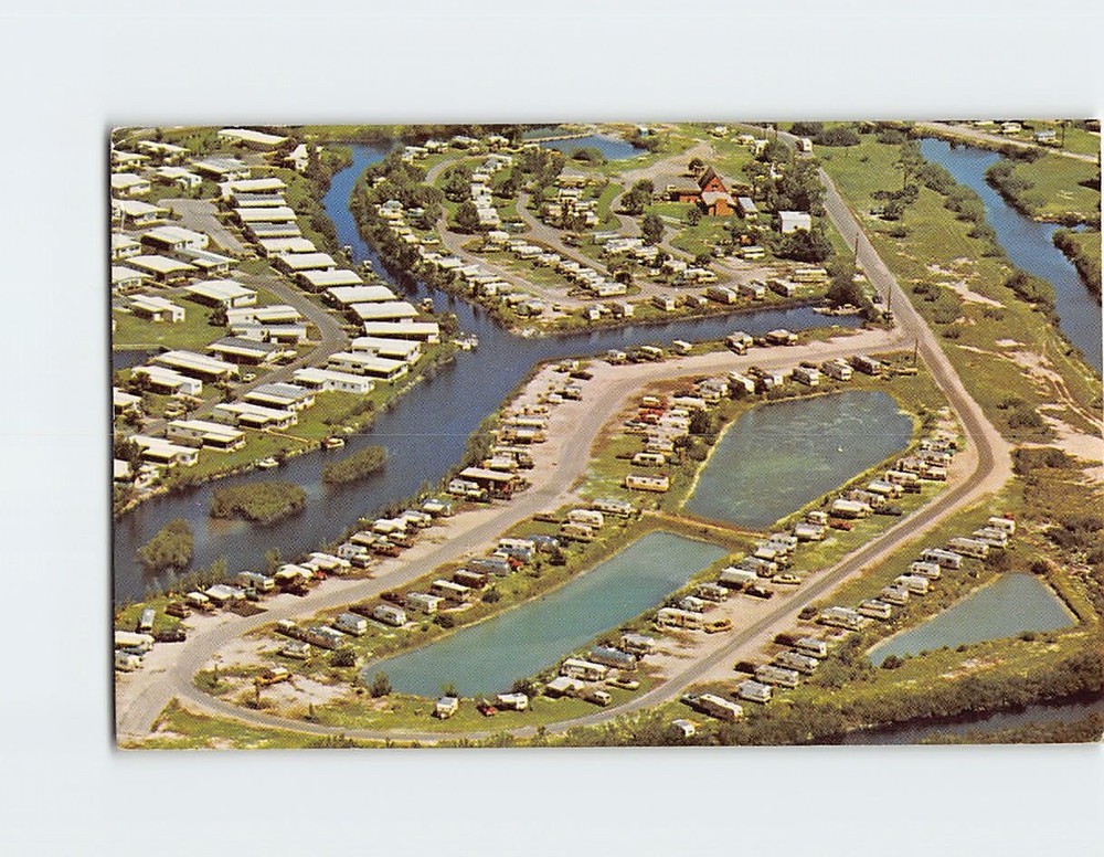Postcard Aerial View Punta Gorda Kampground Florida