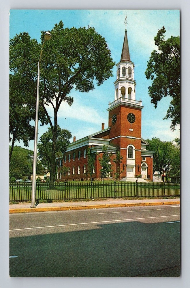 Burlington VT-Vermont, Unitarian Church, Antique Vintage Souvenir Postcard
