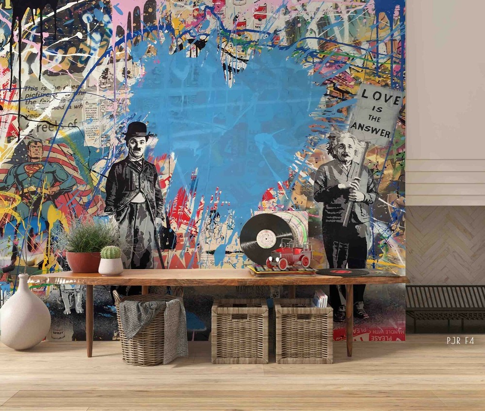 3D Abstract Street Graffiti Wallpaper Wall Murals Removable Wallpaper 22-image