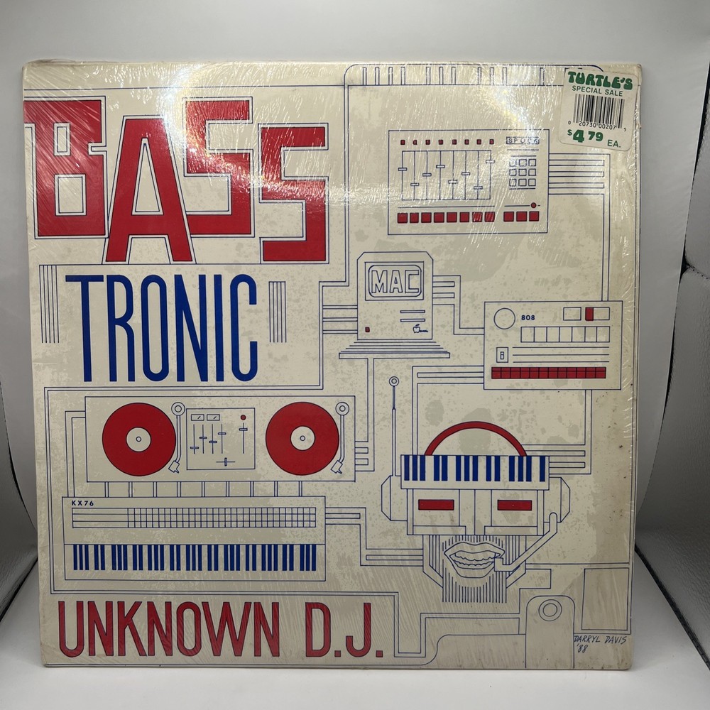 Unknown D.J. - Bass Tronic & Breakdown Vinyl 12” Record Dyno-Mike & Darryl Davis