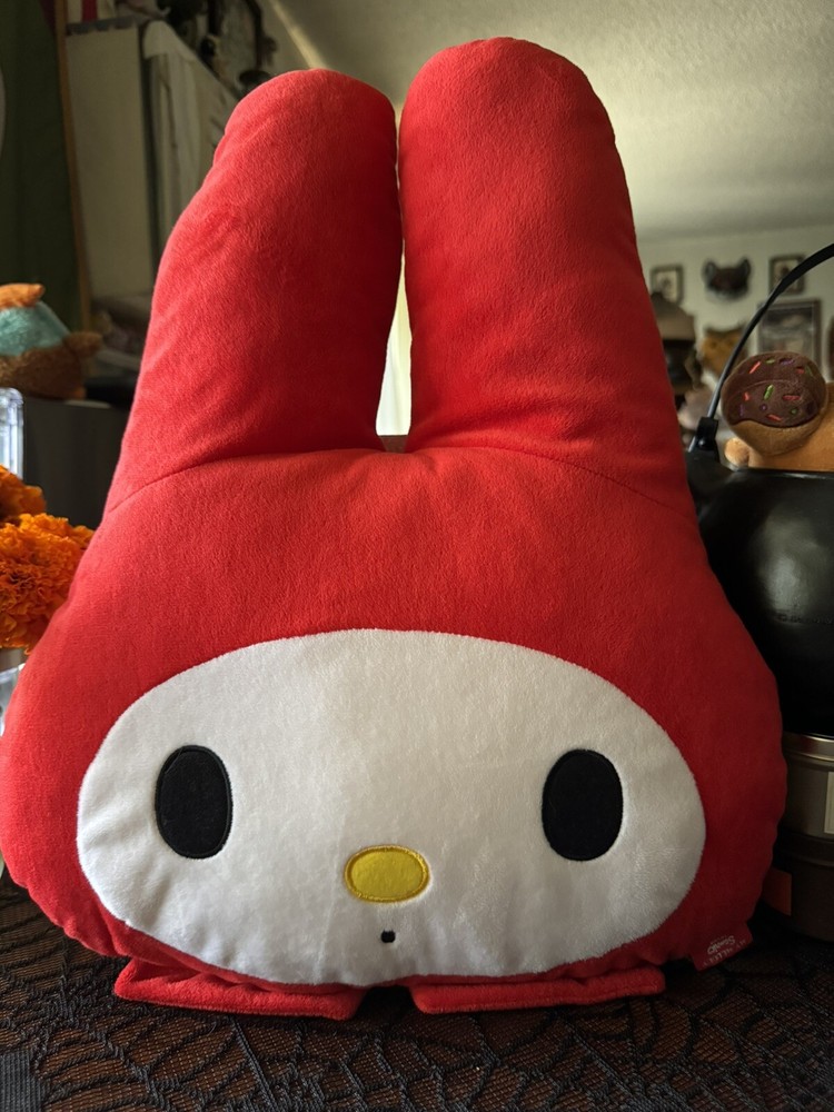 Sanrio My Melody Face Figural Cushion Pillow  Plush 2015 Authentic