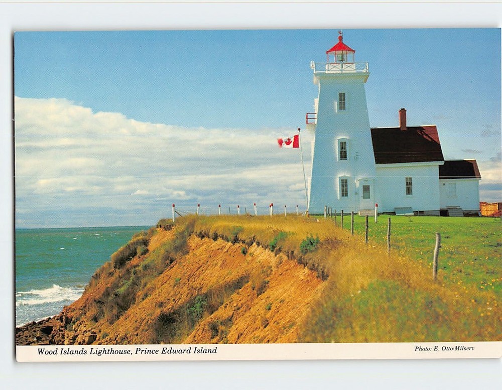 Postcard Wood Islands Lighthouse Prince Edward Island Canada