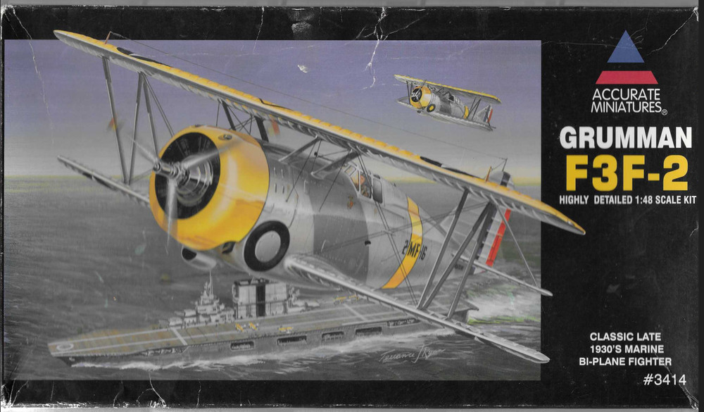 Accurate Miniatures Grumman F3F-2 Parts or Better Kit in 1/48 3414 'READ COND.'-image