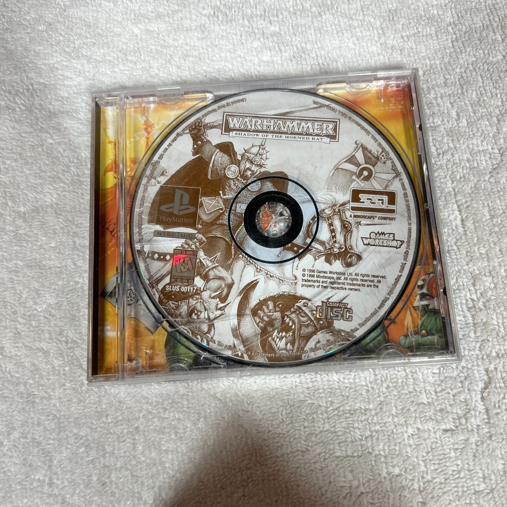 Warhammer: Shadow of the Horned Rat Sony PlayStation One Ps1 Game Disc Only