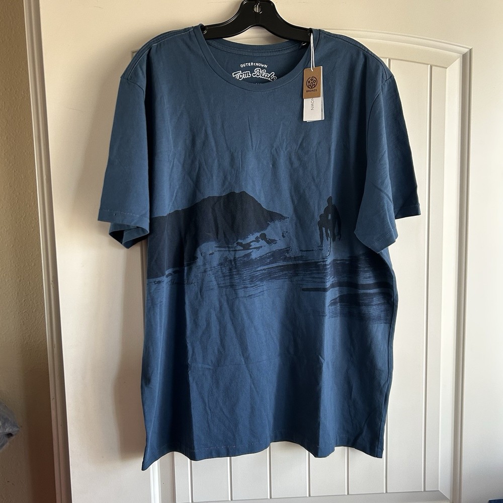 Outerknown Tom Blake T Shirt Mens size XL blue