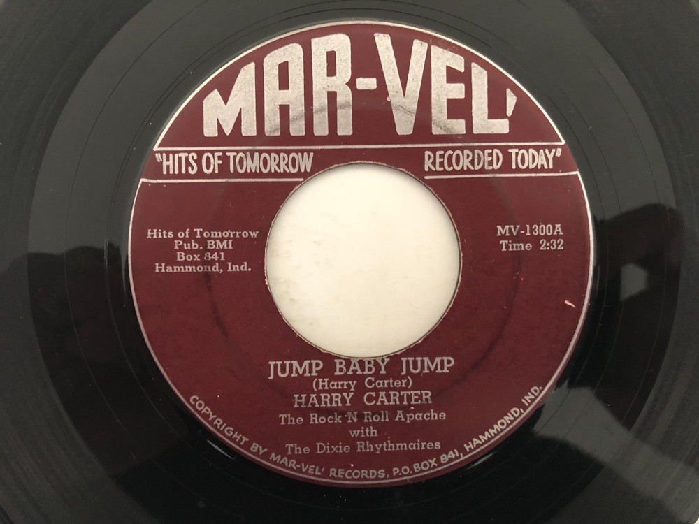 '56 Rockabilly 45 HARRY CARTER Jump Baby Jump/Rhythm In My Soul MAR-VEL hear