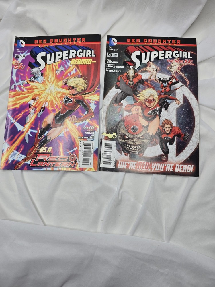 DC Comics Supergirl #29 & #30 Red Daughter of Krypton The New 52 Boarded