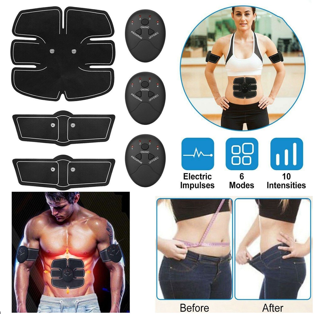 Unisex ABS Arms Leg Electric Muscle Strengthening & Fat Burning Stimulater-image