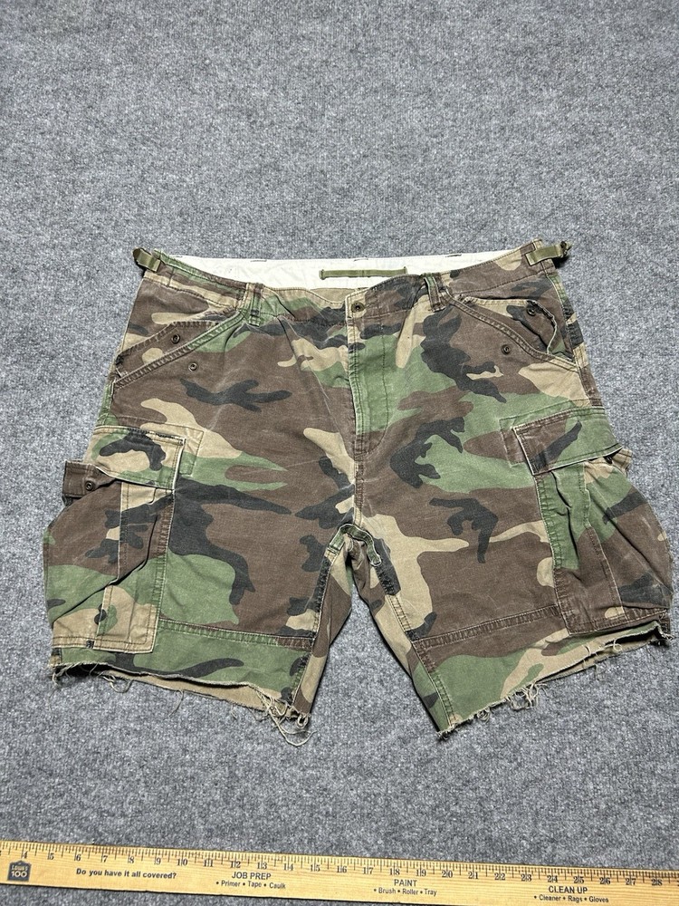 Polo Ralph Lauren Military Surplus Camo Pants/ Shorts Cut Off Size Fit 40 X8