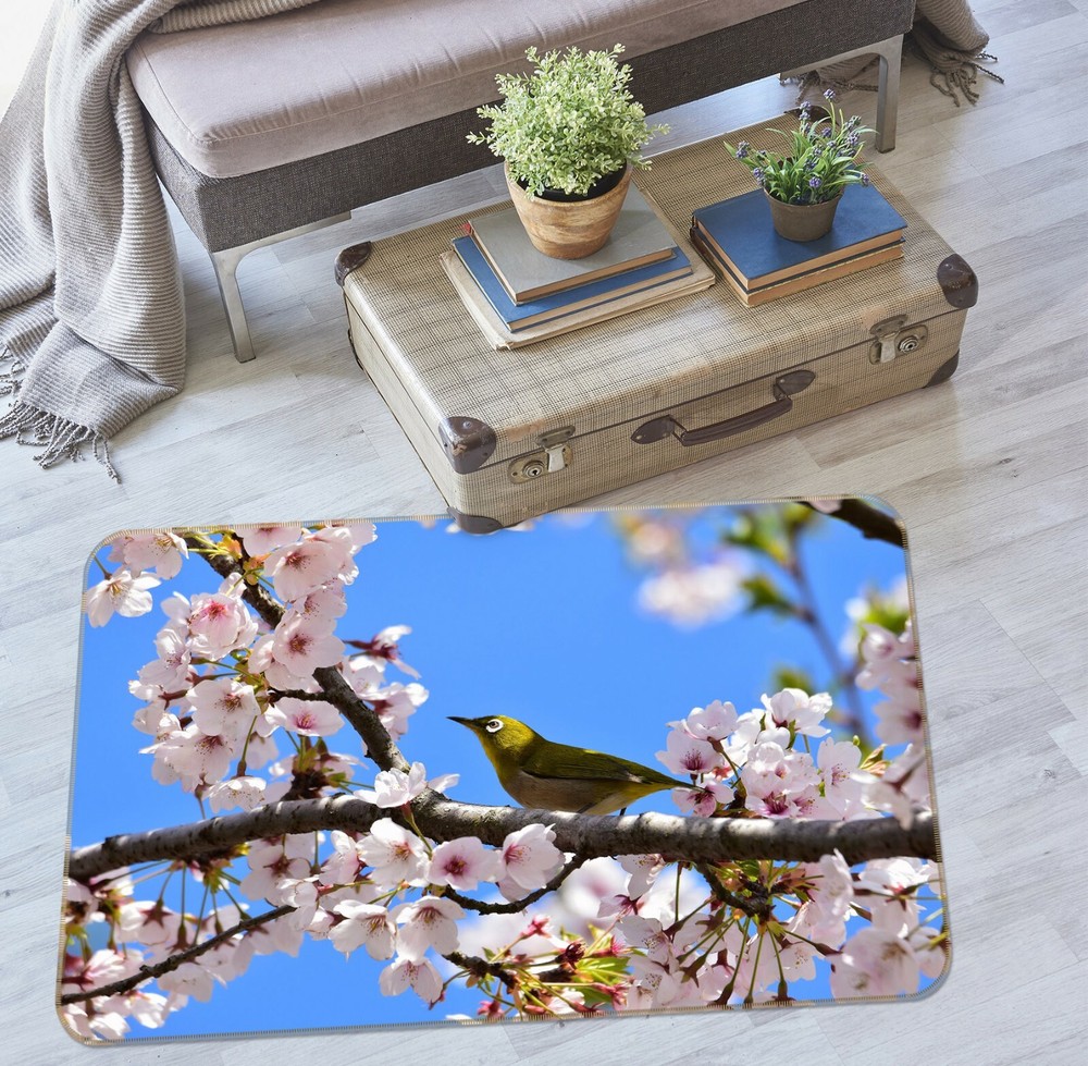 3D Spring Peach Blossom O709 Animal Non Slip Rug Mat Elegant Photo Carpet Fay