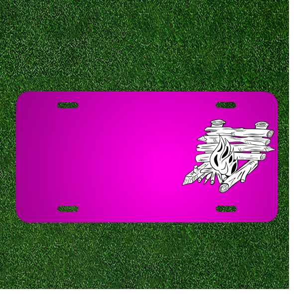 Custom Personalized Car License Plate for Campfire Cooking Enthusiasts