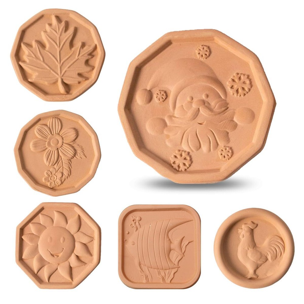 6 Pcs Brown Sugar Keeper Terracotta Disc Saver Softener for Food Storage Uses