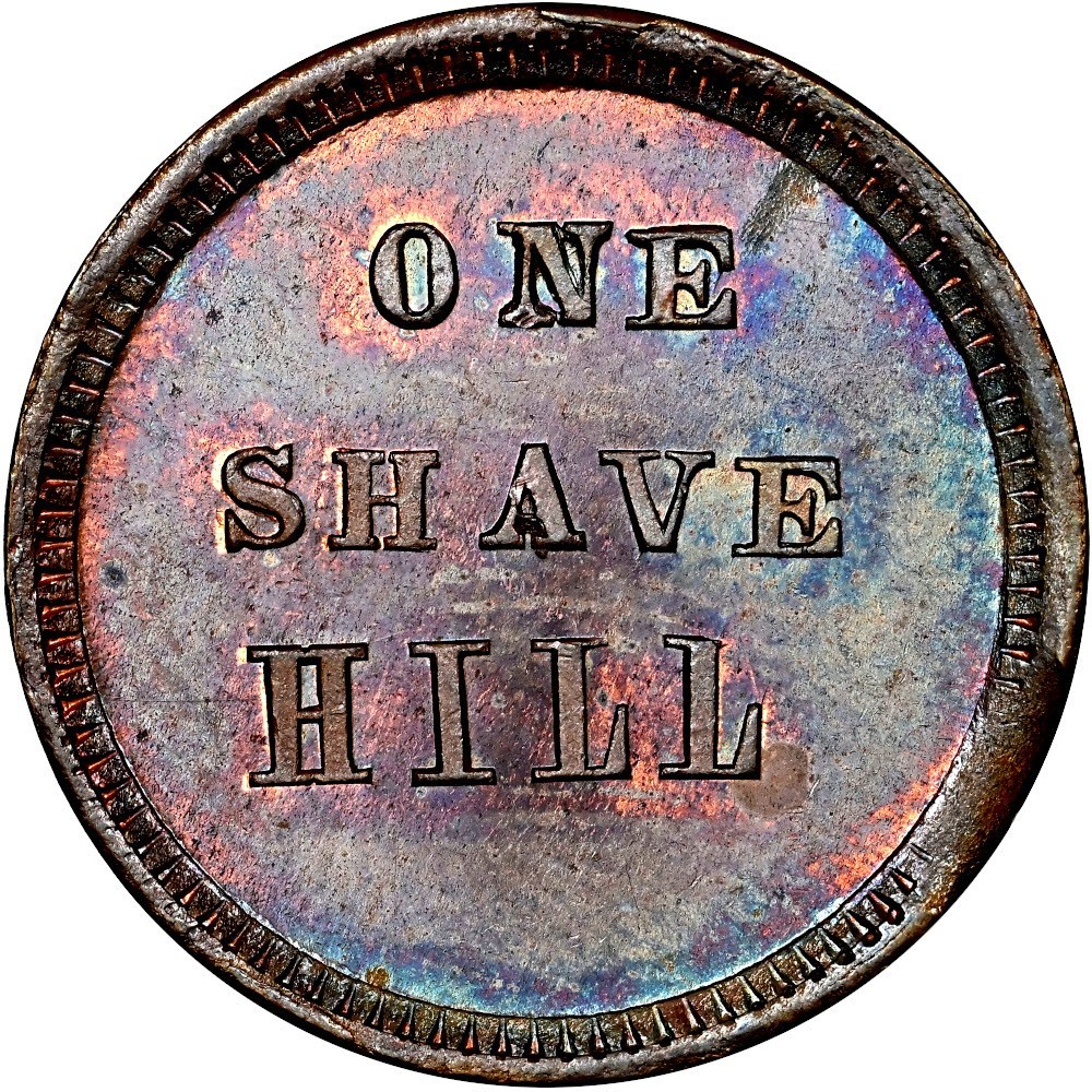 Cincinnati Ohio Civil War Token Hill One Shave African American Barber NGC MS64
