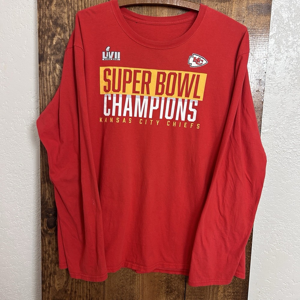 Kansas City Chiefs Shirt XL NFL Super Bowl LVII Champions Football Classic Game