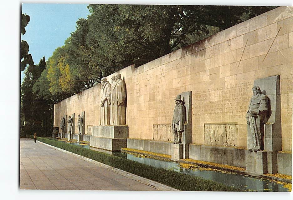Postcard The monument of the Reformation Geneva Switzerland