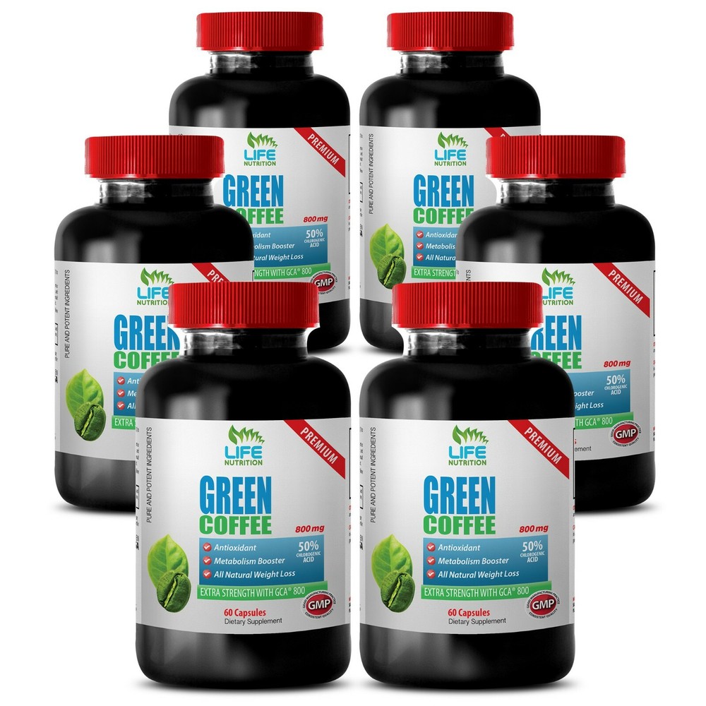 Natural Weight Loss Pills - Green Coffee Extract GCA 800mg - Slim Quick 6B