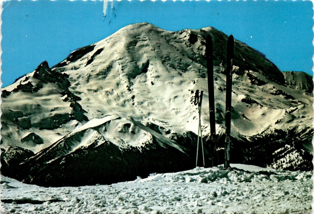 Crystal Mountain Ski Resort WA near Mount Rainier 6800ft Summit Postcard