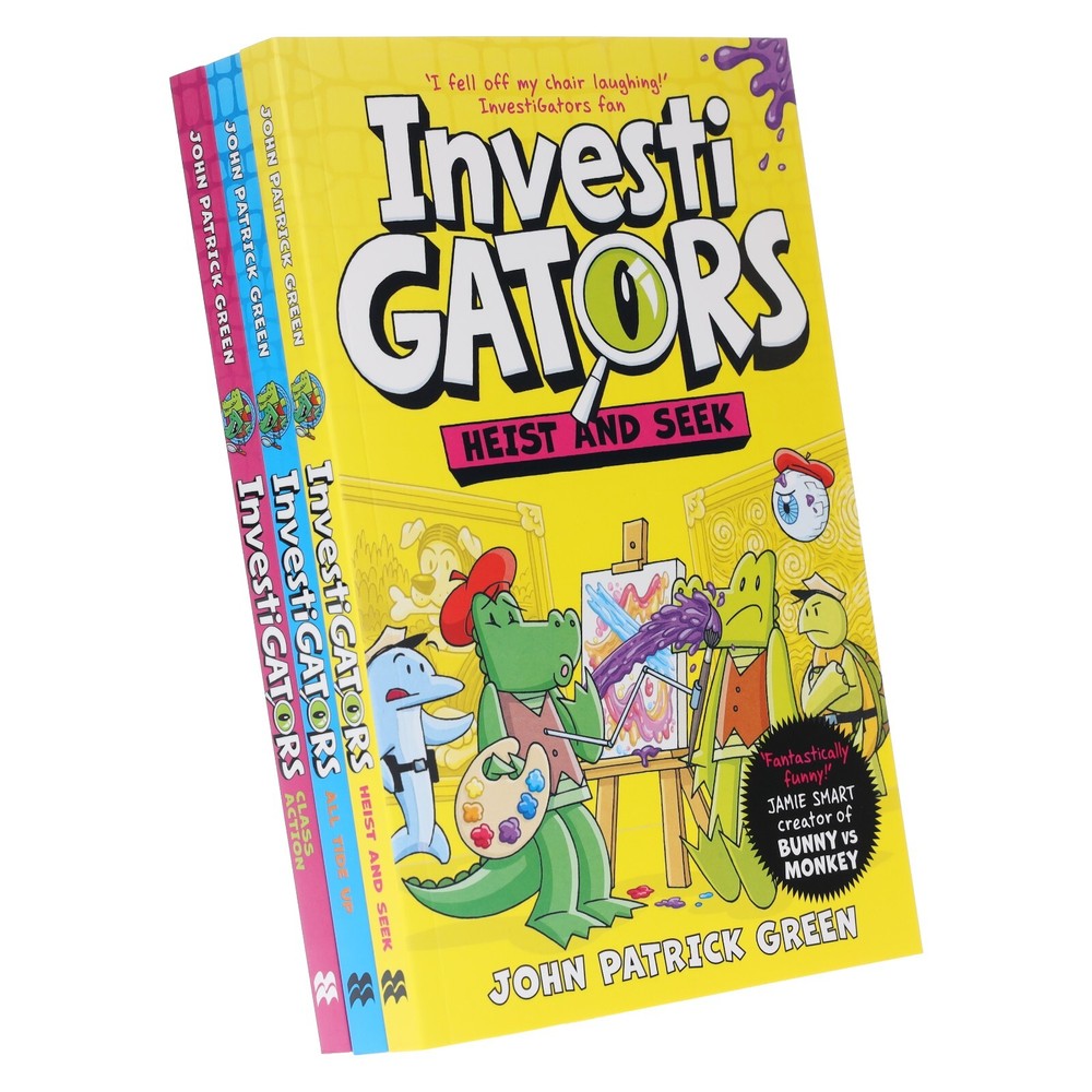 InvestiGators Series Books 6-8 by John Patrick Green 3 Books Set -Ages 7-9 - PB