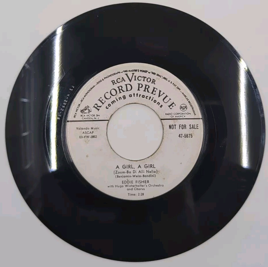 Eddie Fisher A Girl A Girl Anema E Core 7