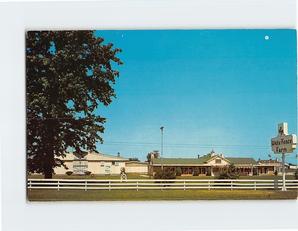 Postcard White Fence Farm Joliet Illinois USA