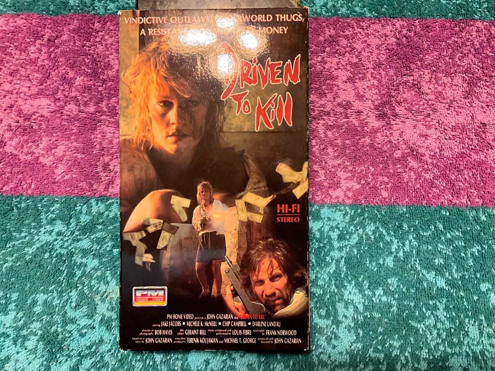 Driven To Kill VHS PM Home Video Action Tested PM Entertainment