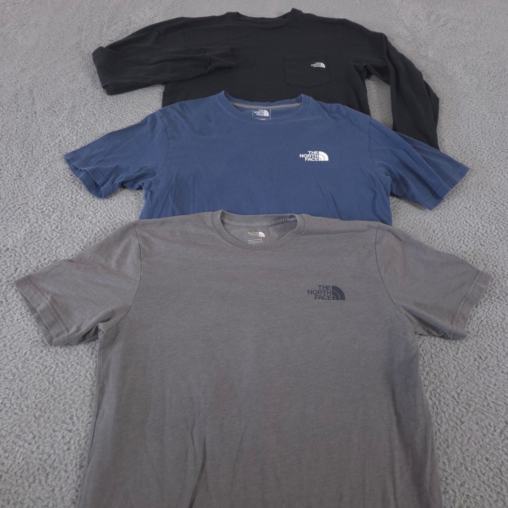 LOT OF 3 The North Face Shirt Mens M Multi Half Dome Cotton Outdoor Logo Tee