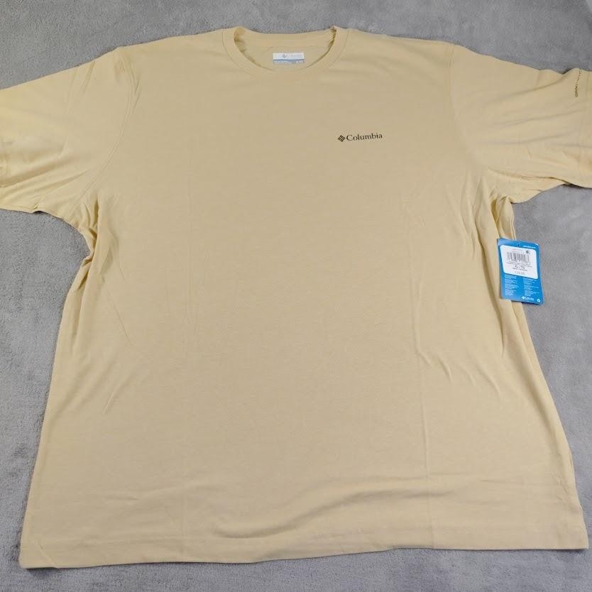 Columbia Shirt Mens XL Beige Thistletown Hills Short Sleeve Omni-Wick AM2370