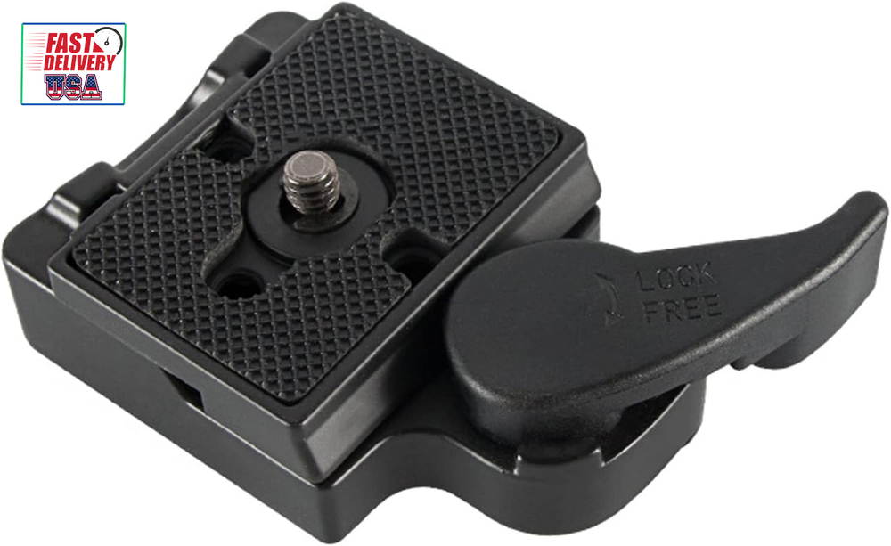 Camera Tripod Quick Release Plate Adapter with 1/4'' Screw, 200PL-14 323 Camera