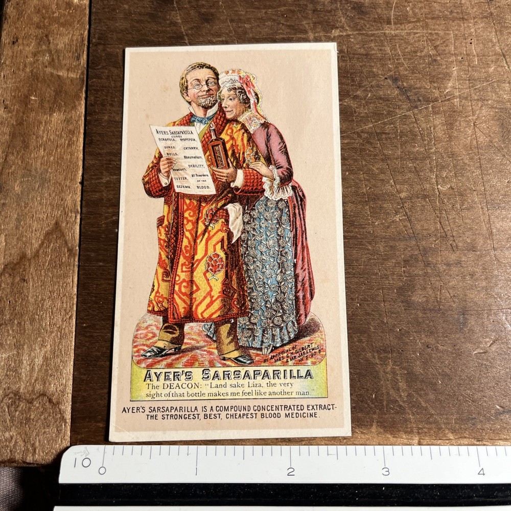 Antique Victorian Trading Card Ayer's Sarsaparilla 