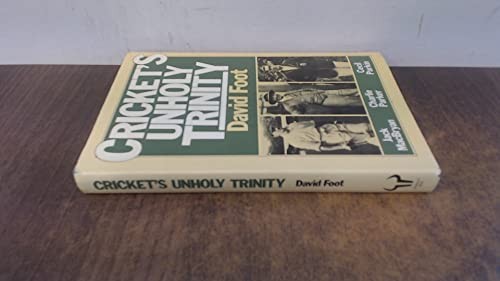 Cricket's Unholy Trinity by Foot, David Hardback Book The Fast Free ShippingFREE US DELIVERY | ISBN: 0091598303 | Quality Books