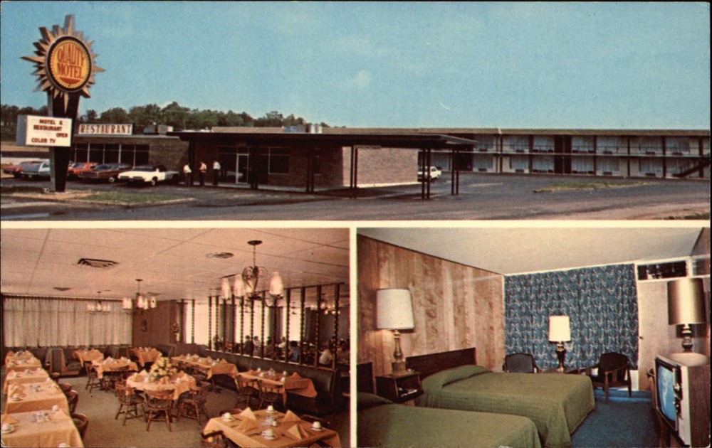 Quality Motel Corbin Kentucky vintage postcard TV on d304