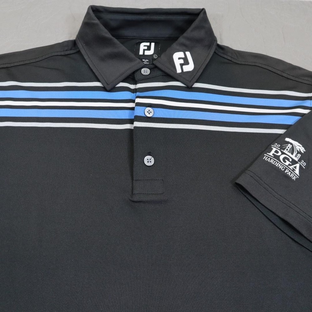 FJ FootJoy Polo Shirt Mens Large PGA Harding 2020 Tour Sponsored Performance