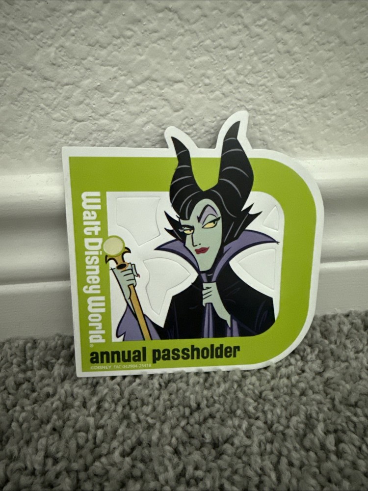 2025 Walt Disney World Annual Passholder  AP Maleficent Magnet