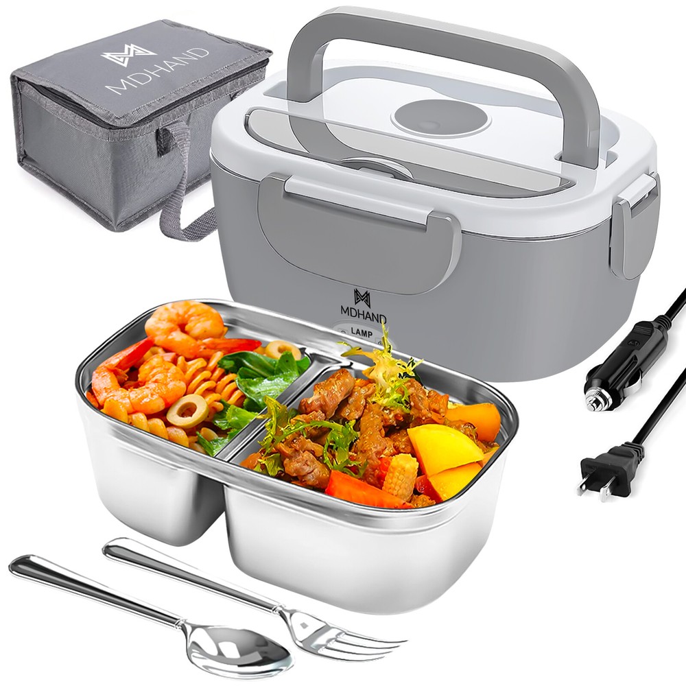 1.5L Electric Heating Lunch Box Portable for Car Office Food Warmer Container US