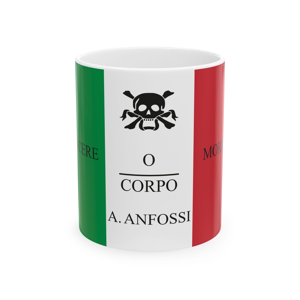 Flag of Augusto Anfossi (Italy) White Coffee Mug