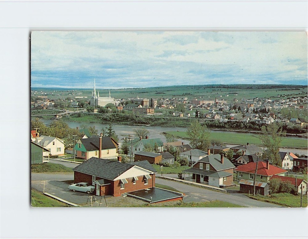 Postcard Aerial View of Saint-Georges Ouest Beauce Quebec Canada