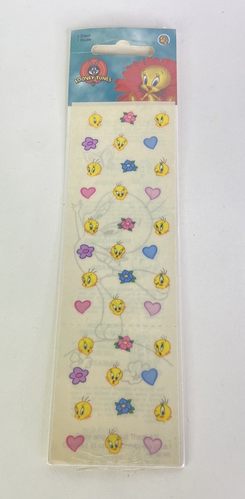 Vintage Sandylion Tweety Bird Looney Tunes 1 Sticker Sheet Stickers NEW