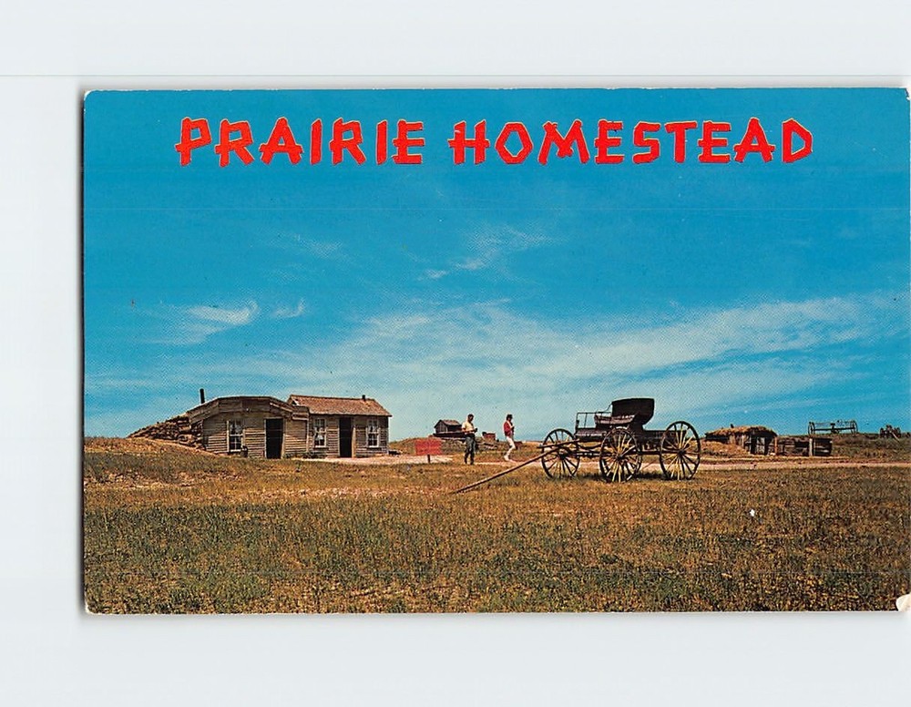 Postcard Prairie Homestead Interior South Dakota
