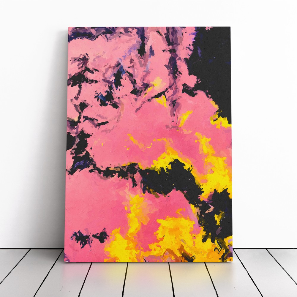 Brilliant Form Abstract Canvas Wall Art Print Framed Picture Decor Dining Room