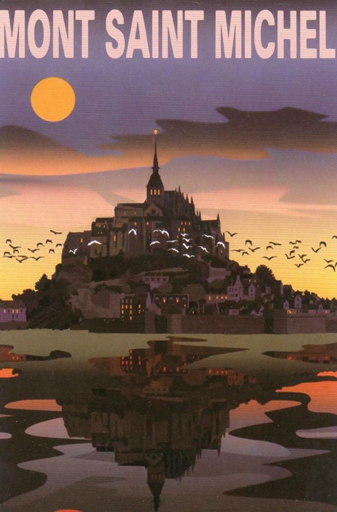 Mont Saint Michel in Normandy, France (Address Side Blank) -New POSTCARD