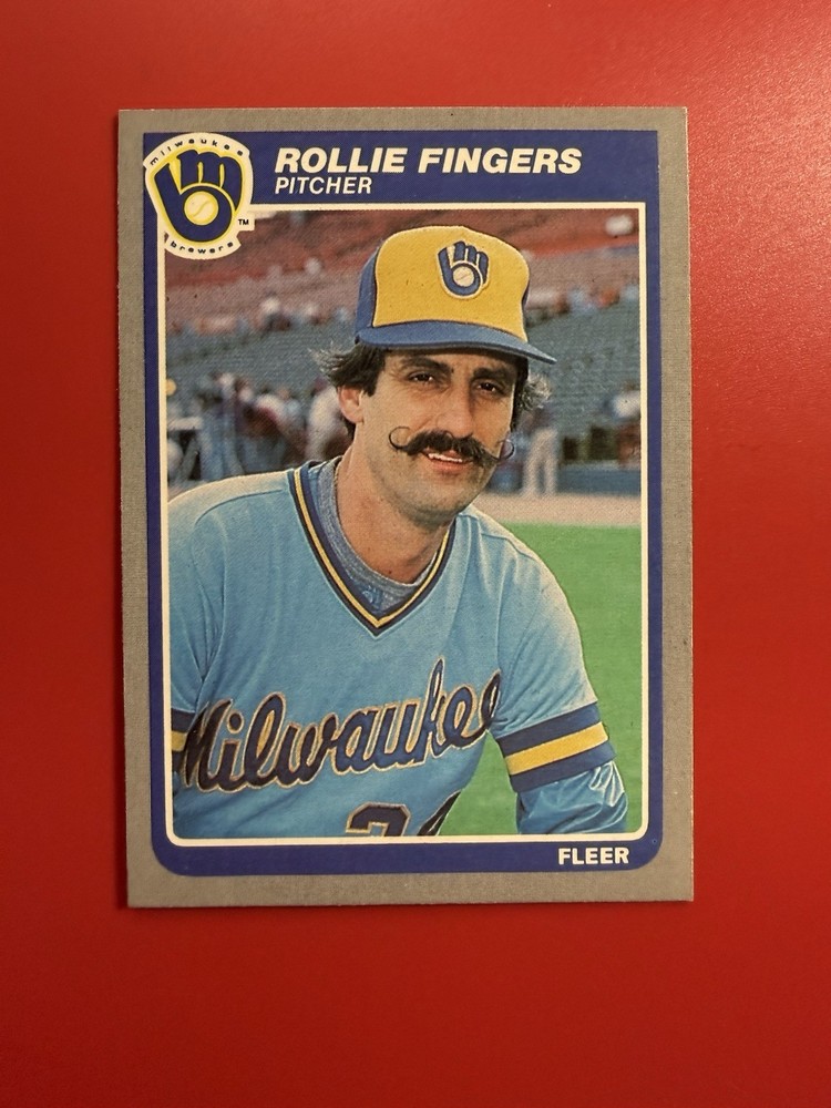 1985 Fleer #581 Rollie Fingers Milwaukee Brewers