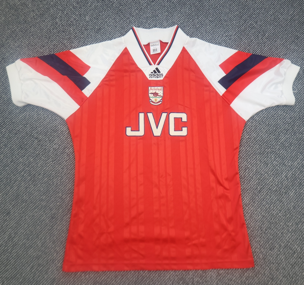 Vintage Arsenal Shirt Medium Red Home Kit 1992 1994 Adidas Soccer Jersey 38 40