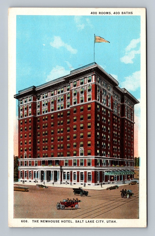 Salt Lake City UT-Utah The Newhouse Hotel Vintage Postcard Standard Souvenir PC