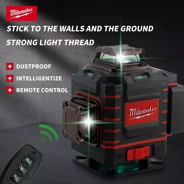 Milwaukee 4D 16 Lines Green Beam 360° Self-leveling Laser - Laser Level Tool- EU