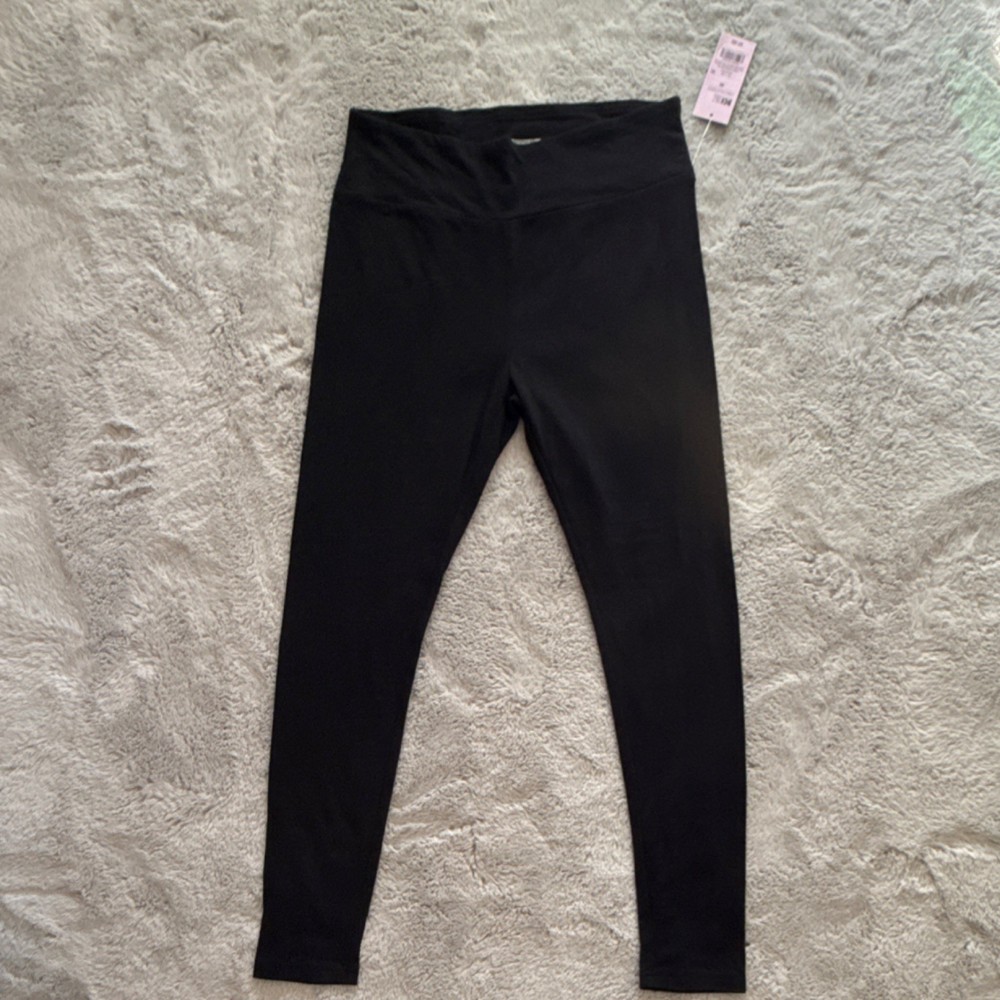 Wild Fable Women's Black Ankle Leggings M Cotton Recycled Polyester Spandex