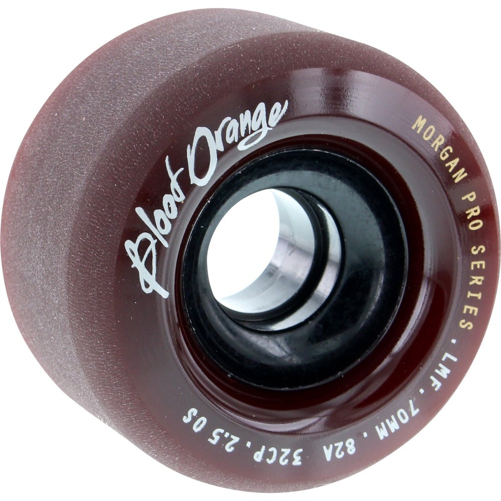 Blood Orange Morgan 70mm 82a Maroon Skateboard Wheels (Set of 4)