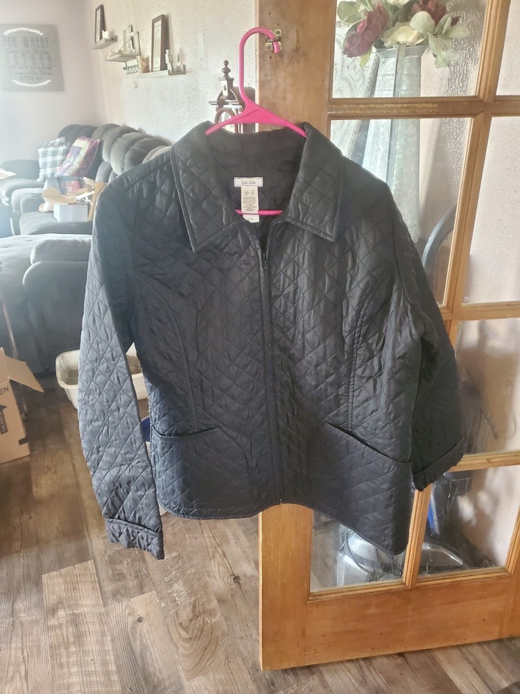 Liz & Co Women's Light Weight Black Jacket Xl