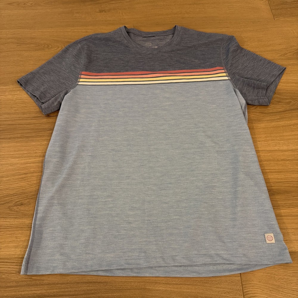 Marine Layer Air Tee Blue Sunset Men’s Short Sleeve M/L