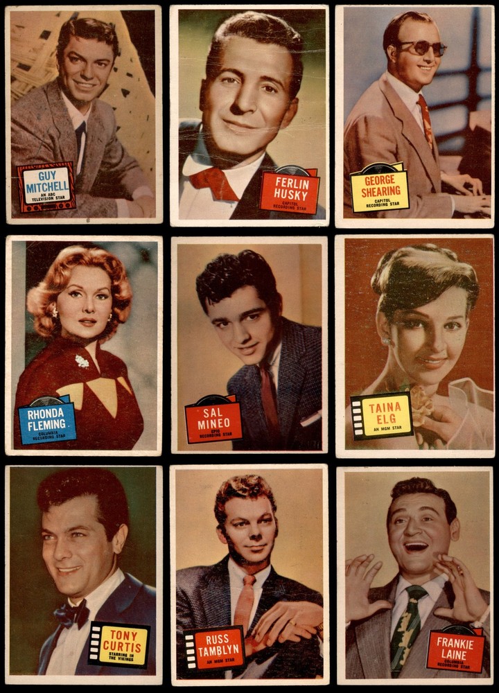 1957 Topps Hit Stars Near Complete Set 82/88 Cards VG+ 3.5 Condition