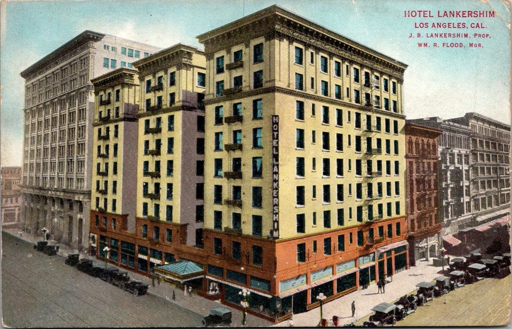 Dr Jim Stamps Vintage Hotel Lankershim Postcard Los Angeles Cal California